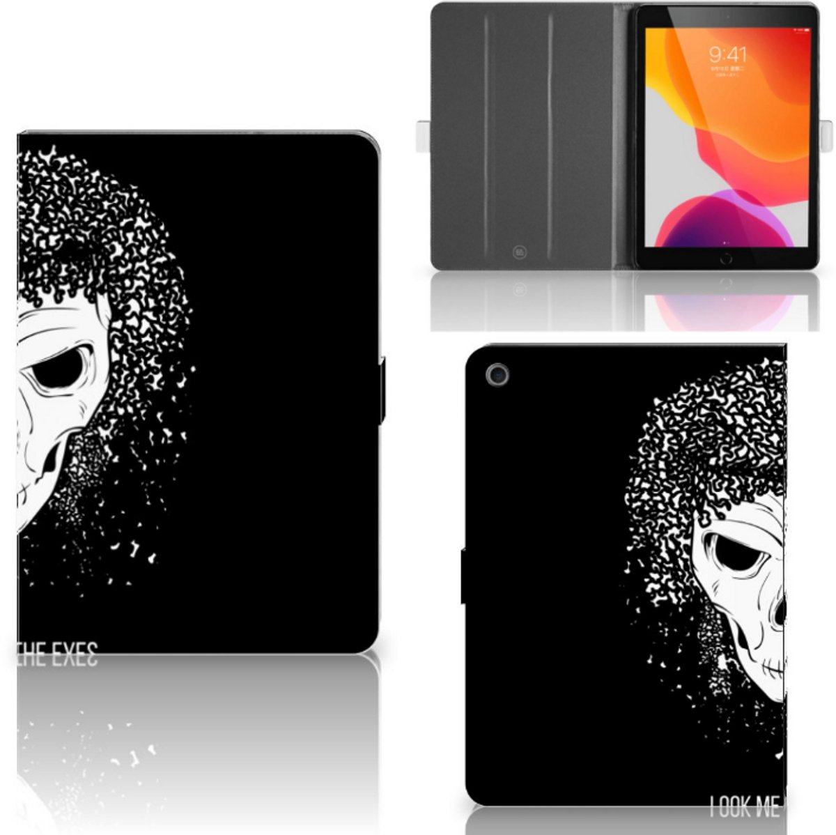 Tablettasje iPad 10.2 2019 | iPad 10.2 2020 | 10.2 2021 Skull Hair
