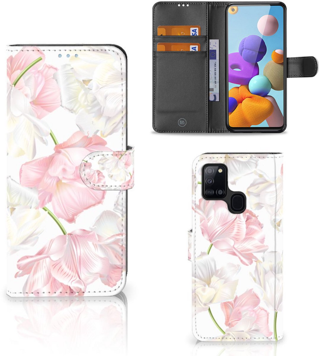 Samsung Galaxy A21s Hoesje Lovely Flowers
