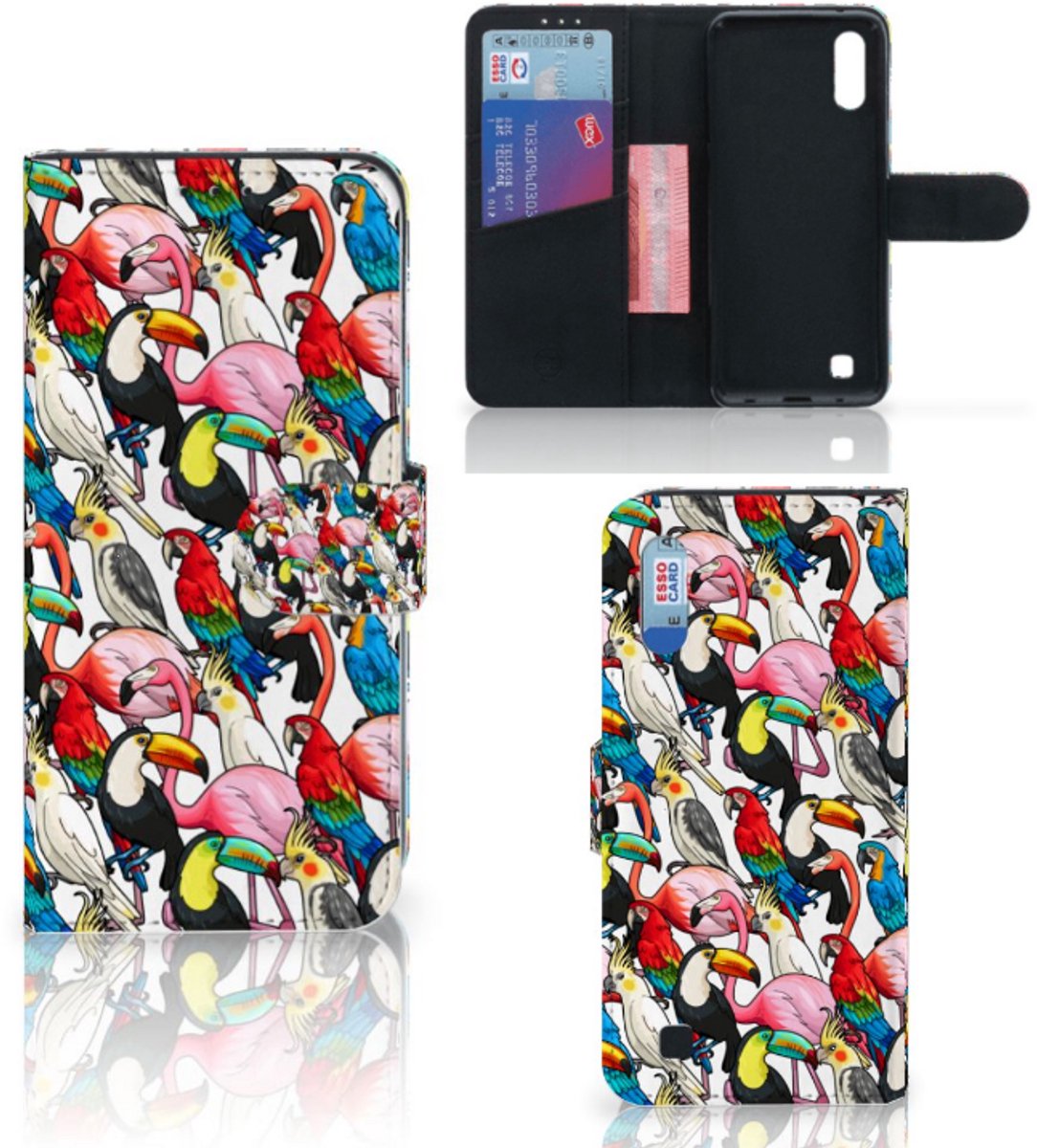 Samsung Galaxy M10 Telefoonhoesje met Pasjes Birds