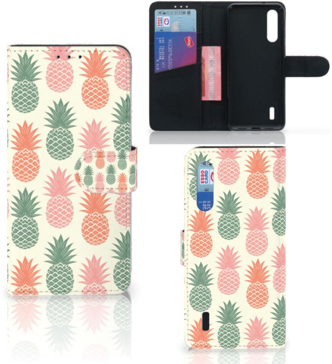 Xiaomi Mi 9 Lite Book Cover Ananas