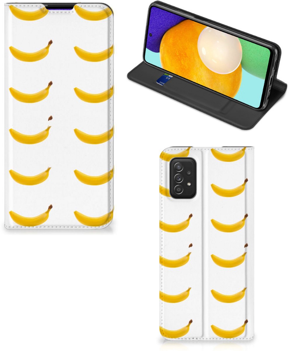 Standcase Hoesje voor Samsung Galaxy A03s Flip Style Cover Banana