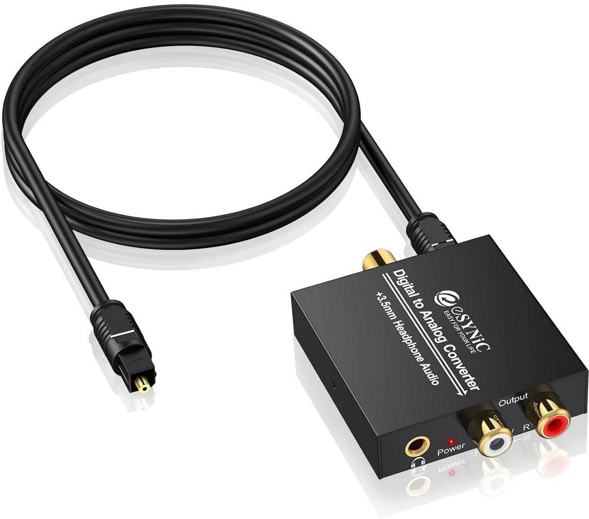 Professionele Digitale naar Analoge Audio Converter - Toslink naar RCA en 3.5mm Audio Adapter