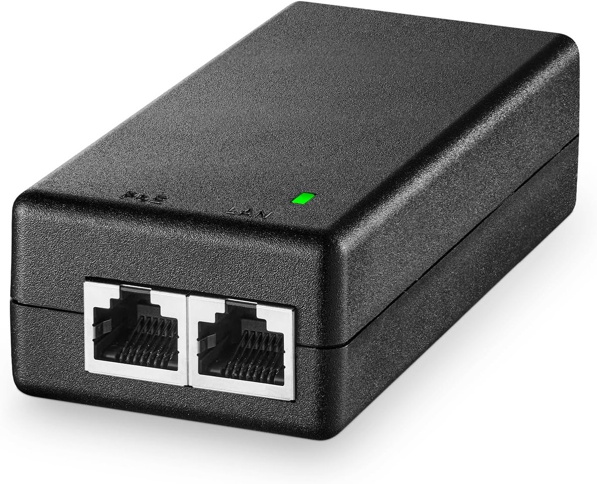 Gigabit PoE+ 2-poorts injector 802.3af 30W - Plug & Play voor IP-apparaten