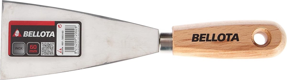 Voegen spatels van roestvrij staal met houten handvat - 60 mm