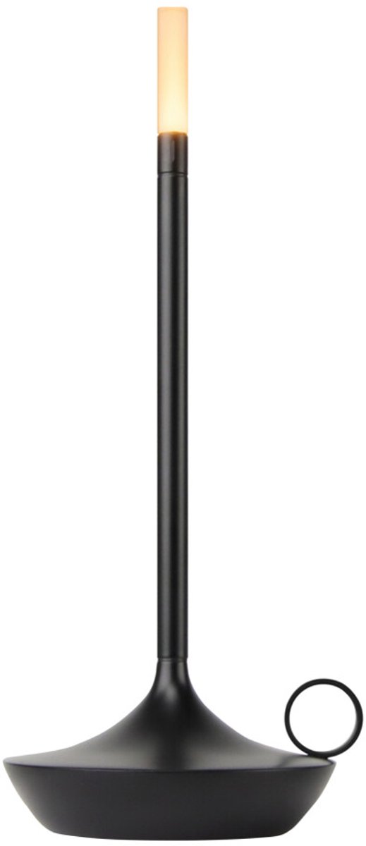 Bol.com Graypants Wick Black - tafellamp oplaadbaar aanbieding