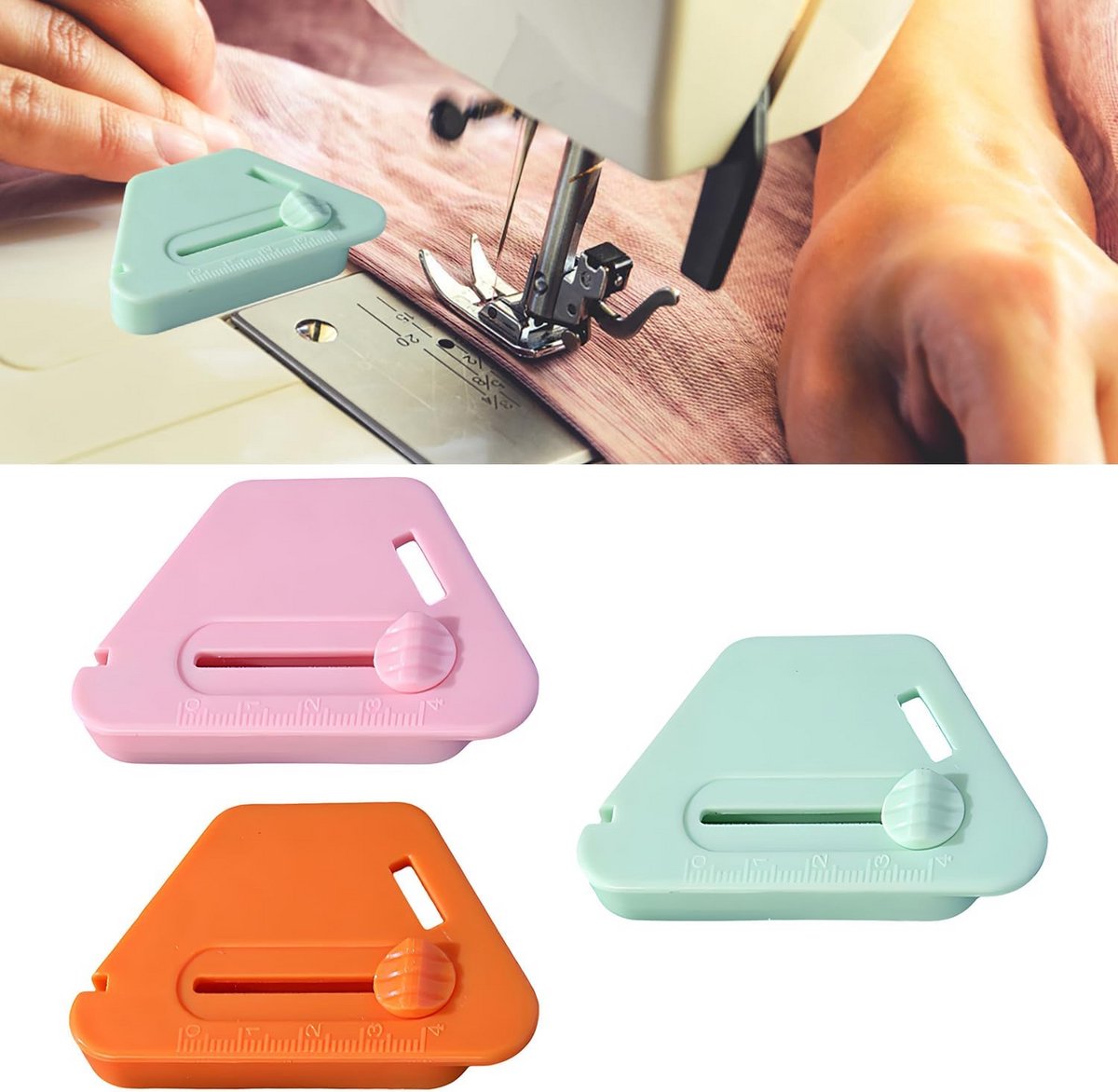 3 Stuks Magnetische Naaigeleiders voor Naaimachine - Universele Naaivoet Accessoire