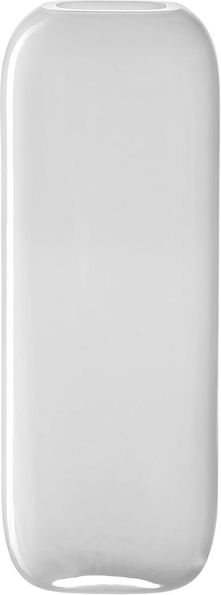 Stijlvolle Witte Glazen Vaas Milano 27 cm