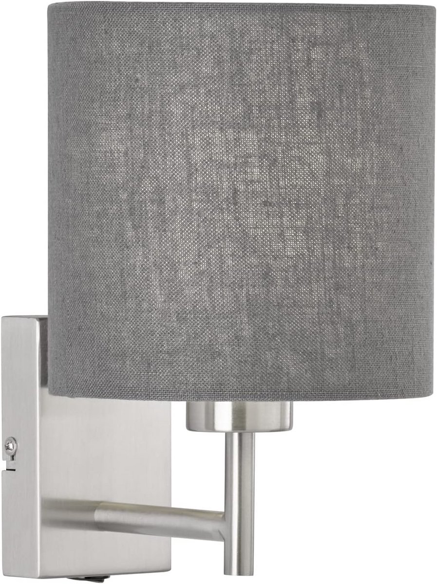 Stijlvolle Wandlamp met Stoffen Kap en Aan/Uit Schakelaar