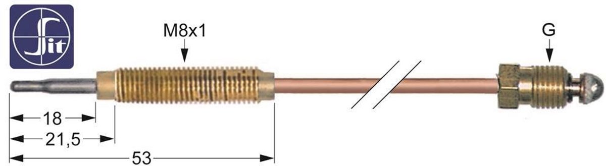 Thermoelement voor Gasfornuis (320 mm) - Geschikt voor diverse kooksystemen