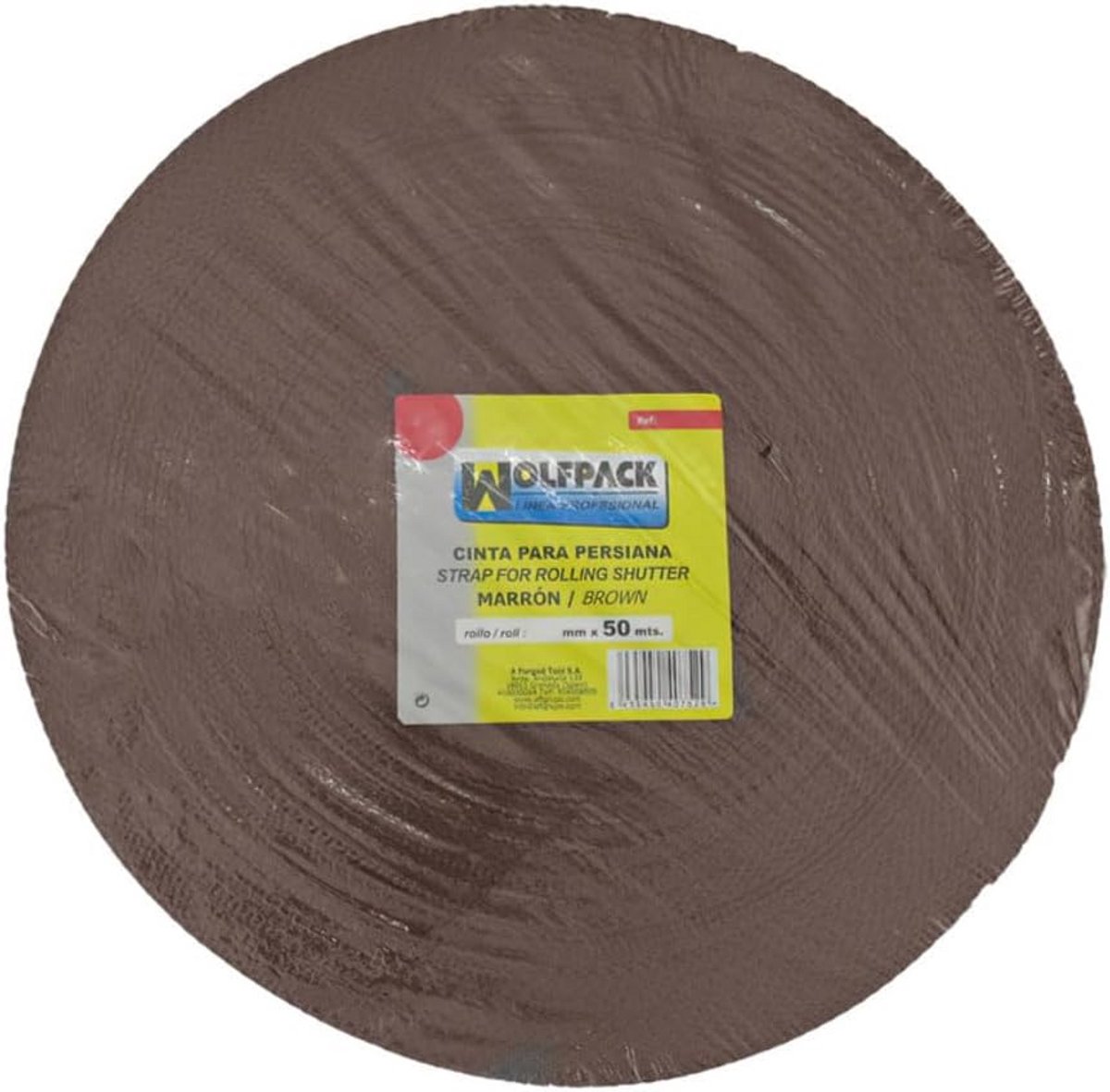 Blinde Band Polypropyleen 14mm x 50m Bruin