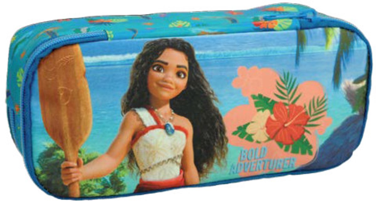 Disney Vaiana Bold Adventurer 2-compartiment pennenetui 26 cm