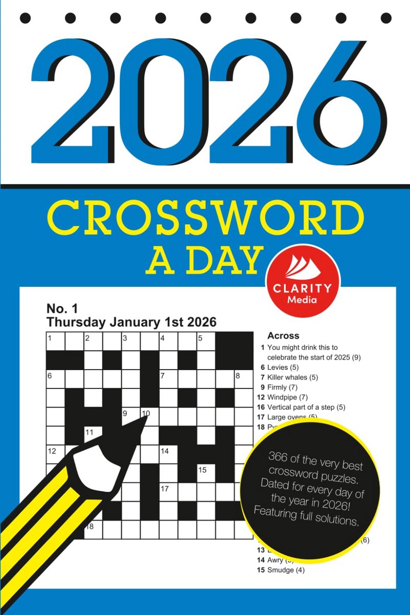 366 Dagelijkse Kruiswoordraadsels voor 2026: Het Hele Jaar Puzzelplezier