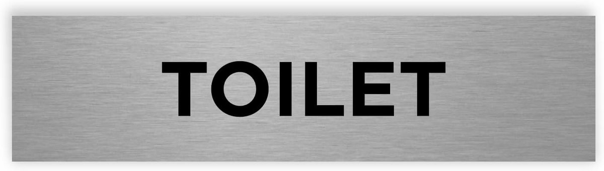 Stijlvol Aluminium Toilet Pijlbordje voor Heren en Dames