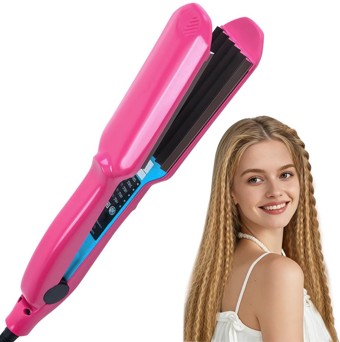 Crepe ijzer voor haar - 5 Temperatuurinstellingen - Keramische Platen