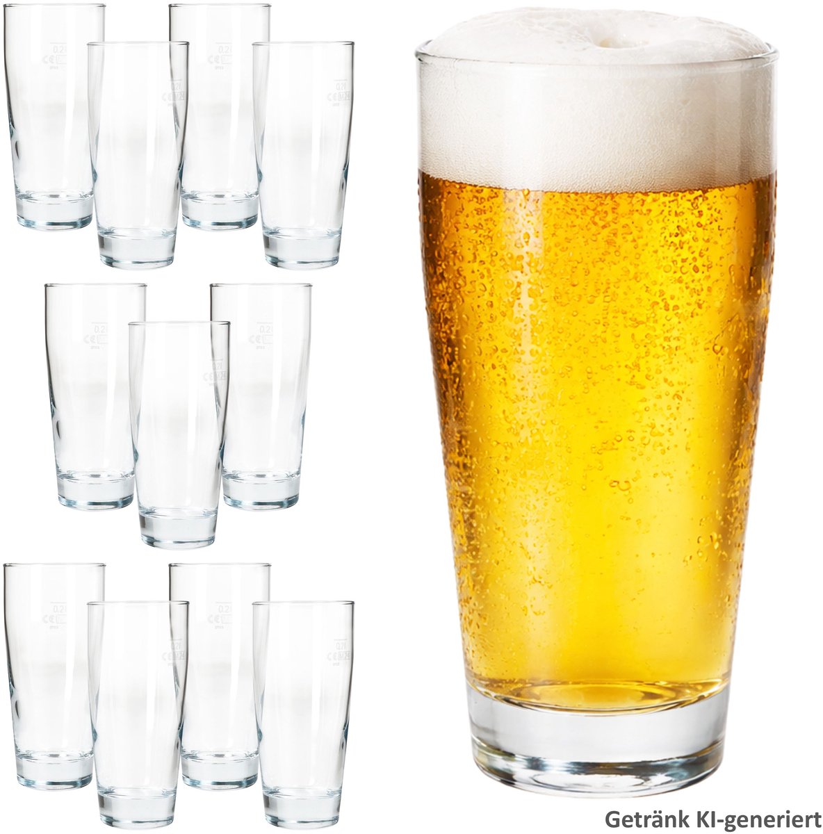 12-delige set WILLIBECHER 0,2L geijkt van glas – 42077