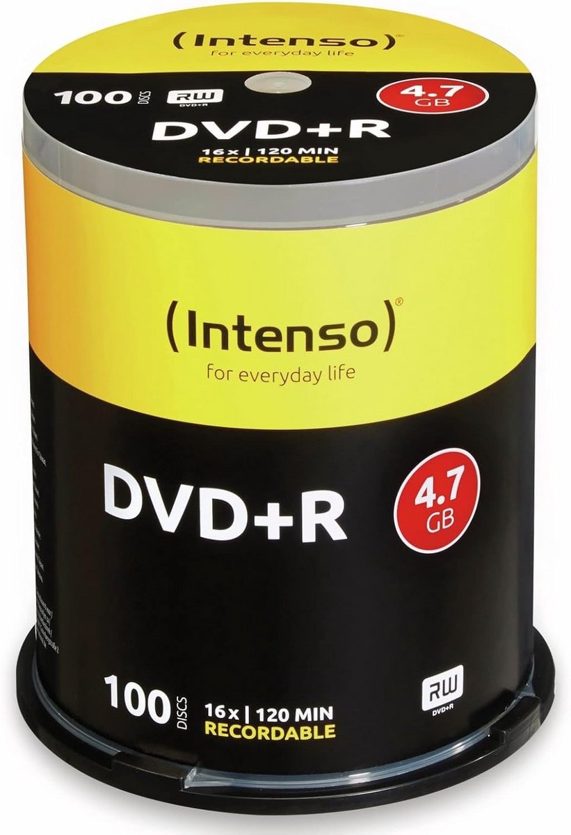 DVD+R 4.7 GB Opname Films en Gegevens 100 Stuks
