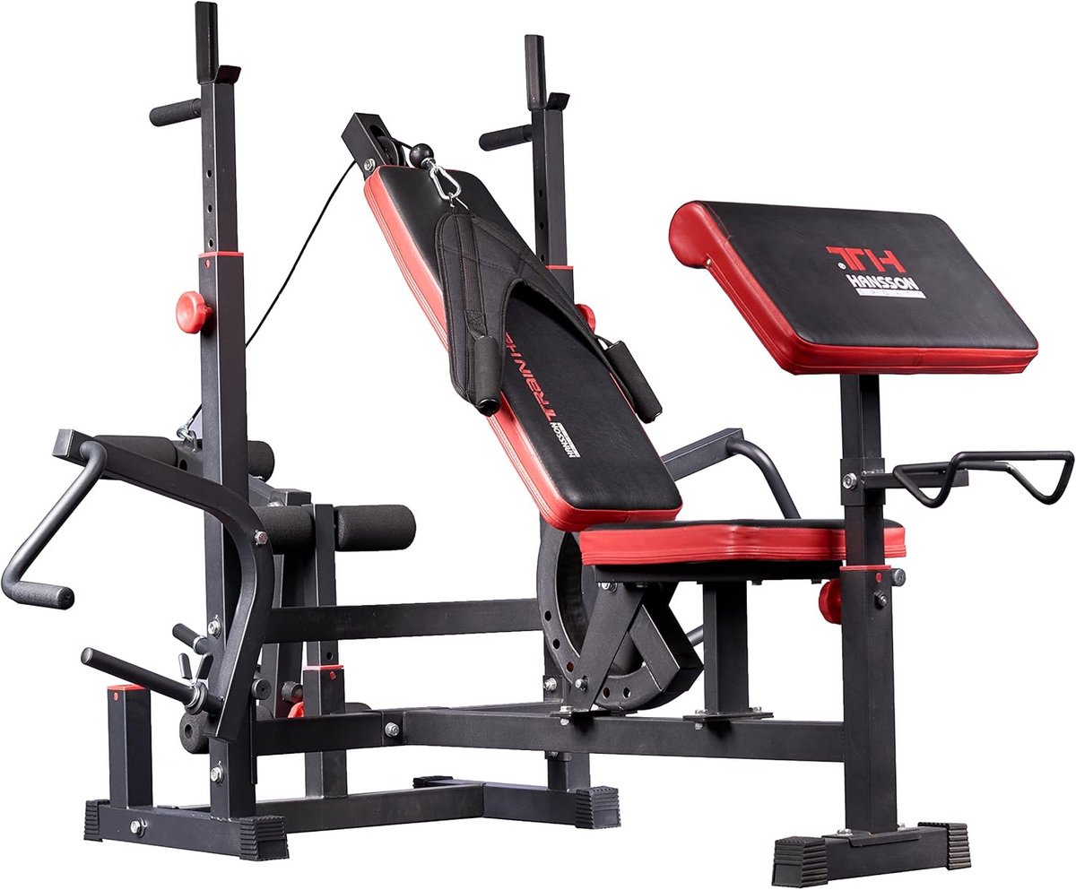 Verstelbare Halterbank voor Krachttraining en Fitness Thuis