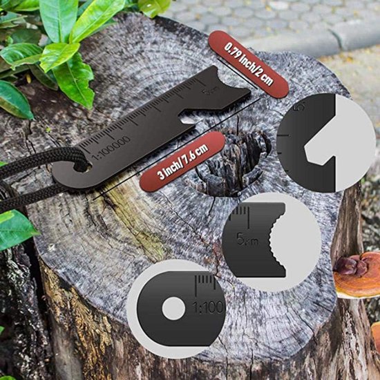 Florixa® Brandblusset - Firesteel - Vuurmaker - Zwart - 9cm x 7cm x 1cm van Merkloos — afbeelding 2