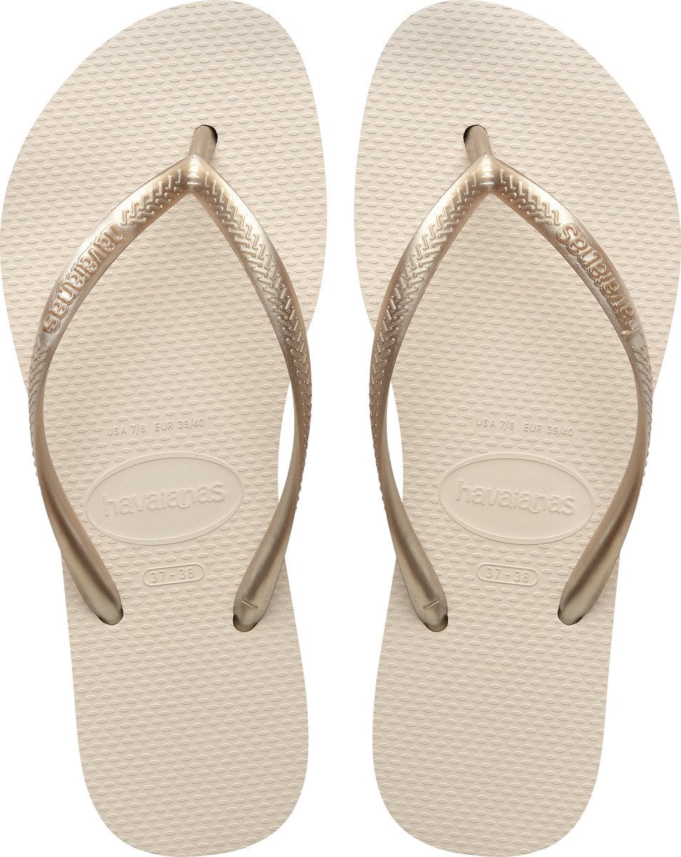 Havaianas HAV. SLIM FLATFORM BEIGE Dames Slippers - beige