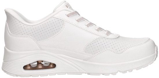 Skechers Instapper Hands-Free Slip-Ins Uno Banksia Luxe 177118 WHT White
