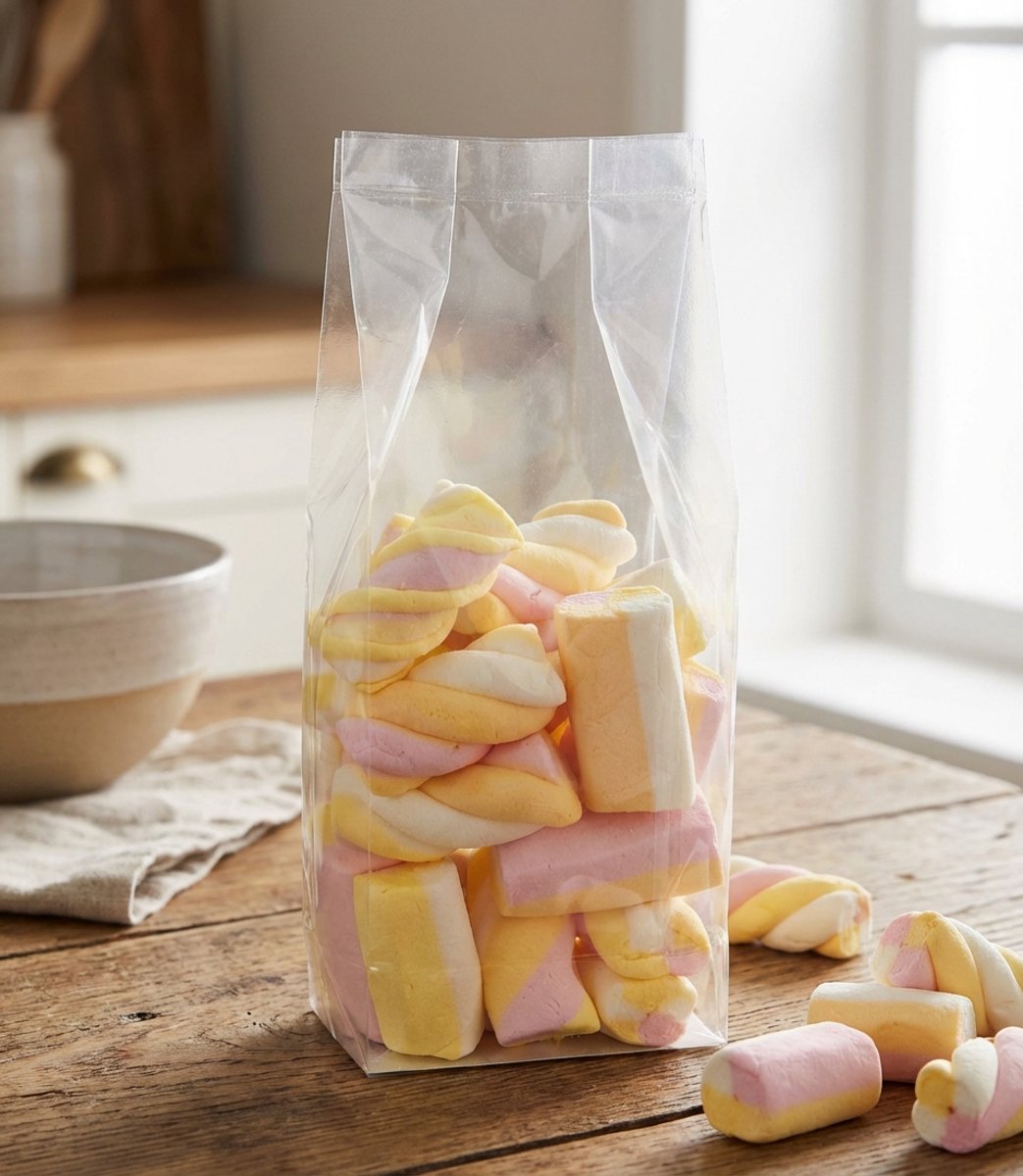 50x Uitdeelzakjes - 80 x 50 x 250mm - Blokbodemzakjes transparant - Plastic Zakjes - Cellofaanzakjes - Uitdeelzakjes transparant - Uitdeelzakjes voor kinderen - Cadeauzakjes - Inpakzakjes - Traktatie zakjes - Verpakkingszakjes voor Uitdeelcadeaus — afbeelding 4