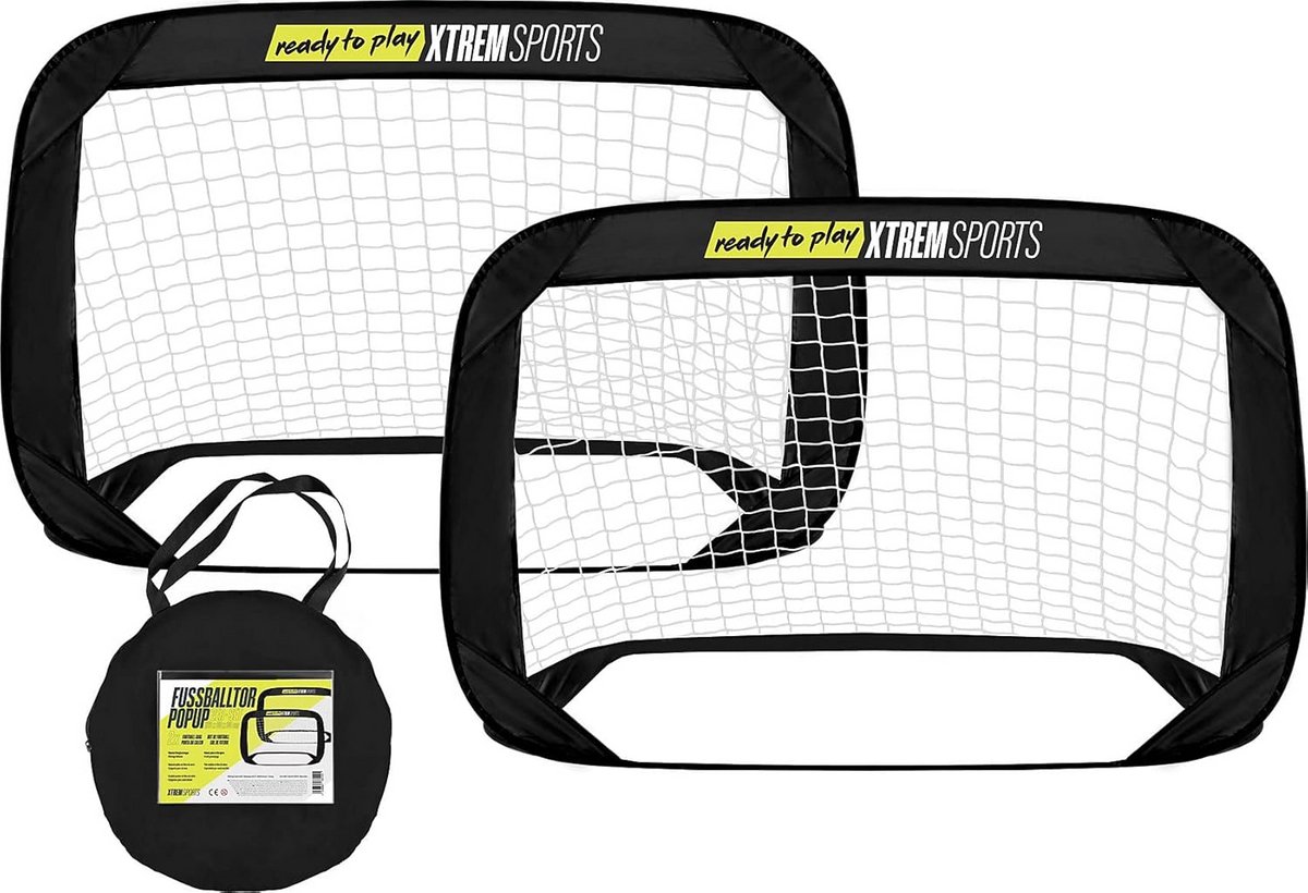 Set van 2 Pop-up Voetbaldoelen voor Training en Plezier