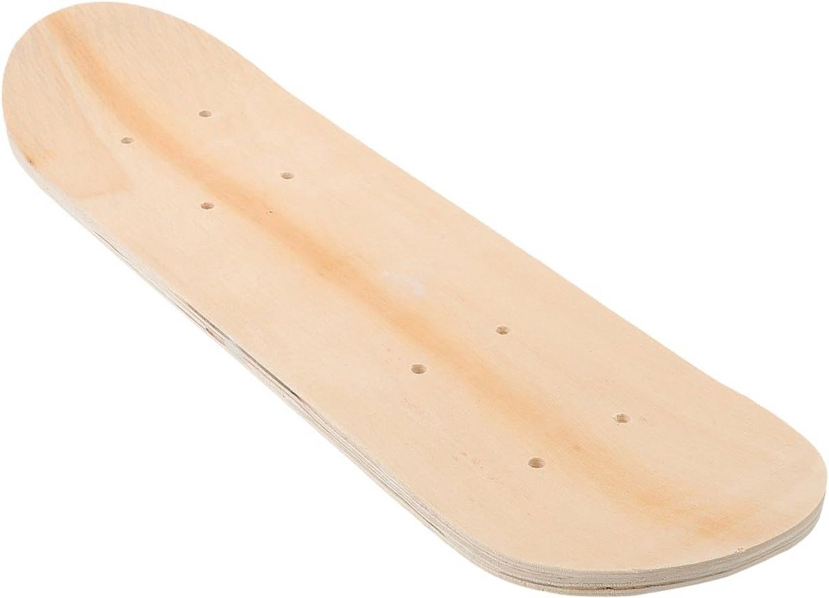DIY Blank Houten Skateboard Deck voor Schilderen en Personalisatie Bruin