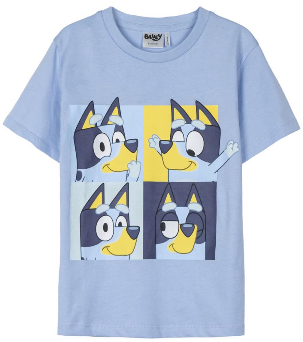 Bluey Mosaic kort kinder-t-shirt, top 3 jaar / 98 cm