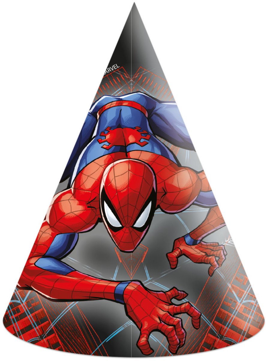 Spiderman World of Webs partypet, shako set van 6 FSC