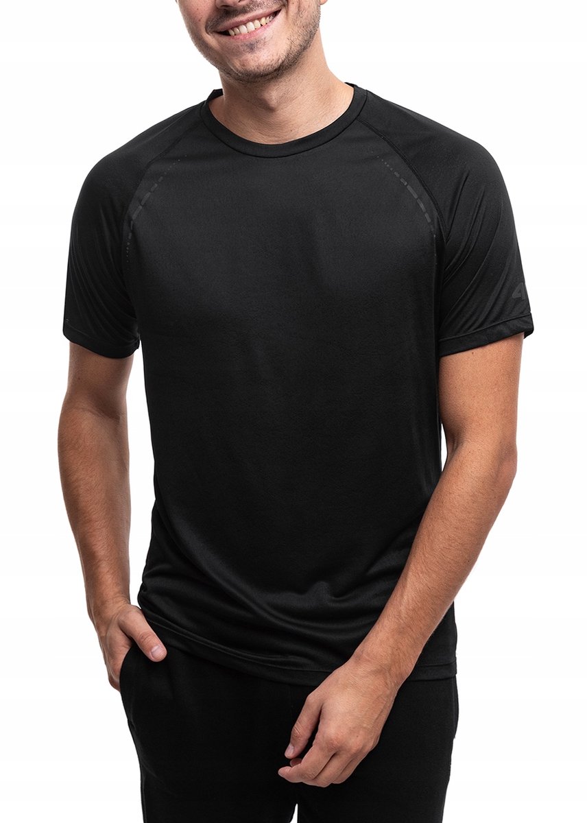 4F Sportshirt Heren - Zwart - Polyester