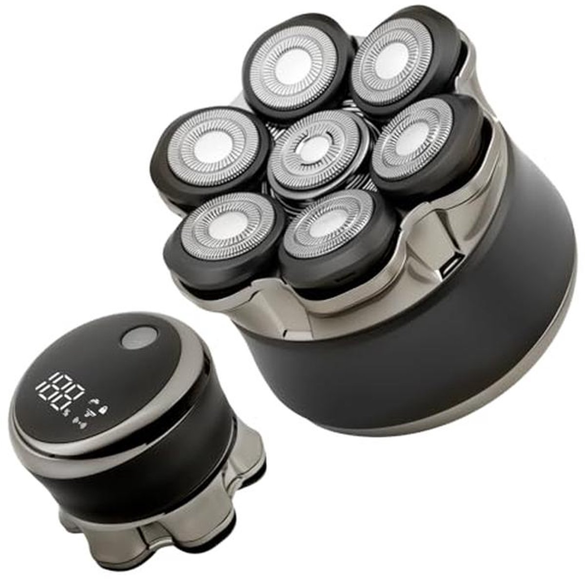 Elektrisch Kaal Scheerapparaat voor Heren - Waterdicht, 7D Drijvend, LED-Display, Langdurige Accu voor Thuis en Op Reis