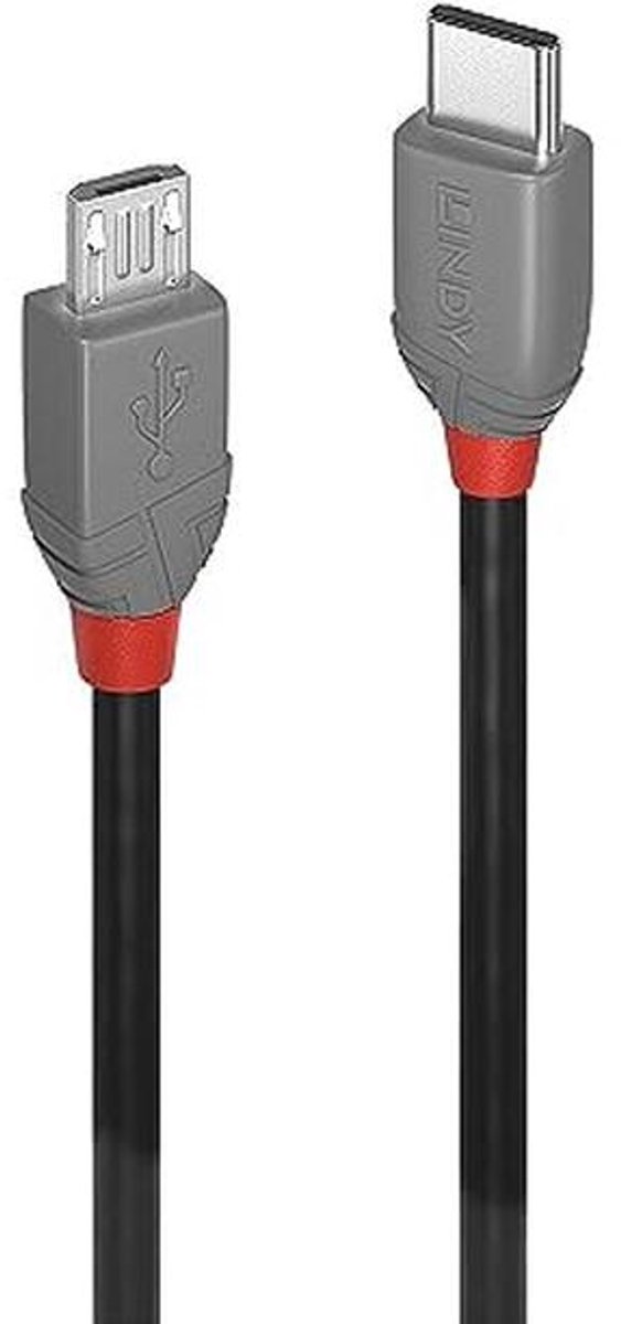 2 m USB 2.0 Type C naar Micro-B kabel