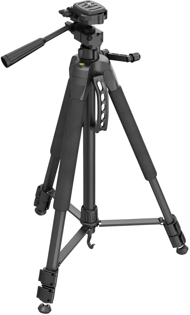 Avizar Statief met smartphonehouder en 360° draaibare camera, Zwart