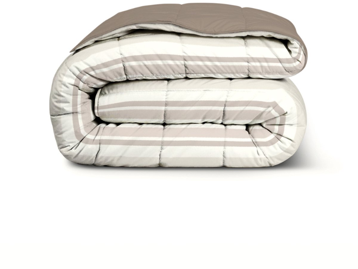 Dekbed-Discounter - Fresh and Co Dekbed Zonder Overtrek 240 x 200 cm - Wasbaar dekbed - Wasbaar op 40 graden - Verkoelend dekbed - Beige