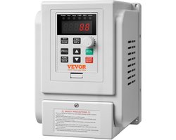 VEVOR 2,2kw 10a 3hp Frequentieomvormer VFD AC 220-240v Frequentieregelaar Snelheidsregelaar Frequentieomvormer Omvormermotor VFD Omvormer Variabele Frequentie Driver Inclusief 20cm Besturingskabel