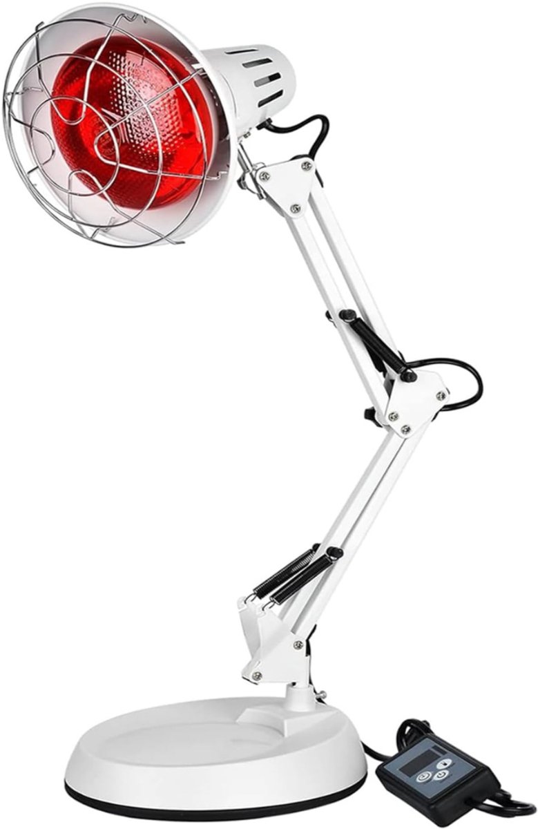 Infraroodlamp - Warmtelamp Verstelbaar- Infrarood Lampen voor Spieren - Duurzame Hittelamp - Wit