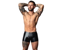 Male Power Sexy Wetlook Pouch Short - Zwart - Maat M