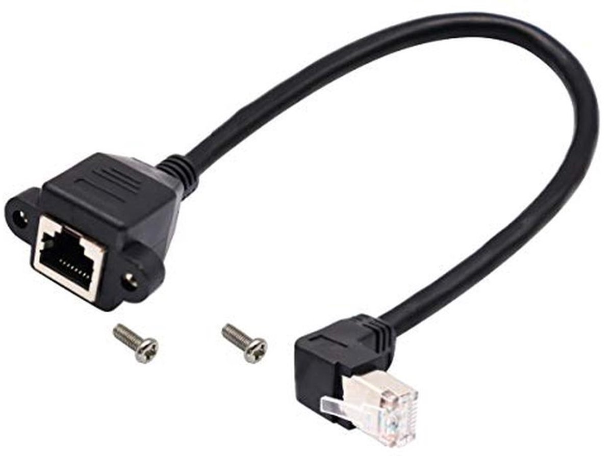 Cat 6 Ethernetkabel 90° Hoek RJ45 Verlengkabel voor Routers en Modems