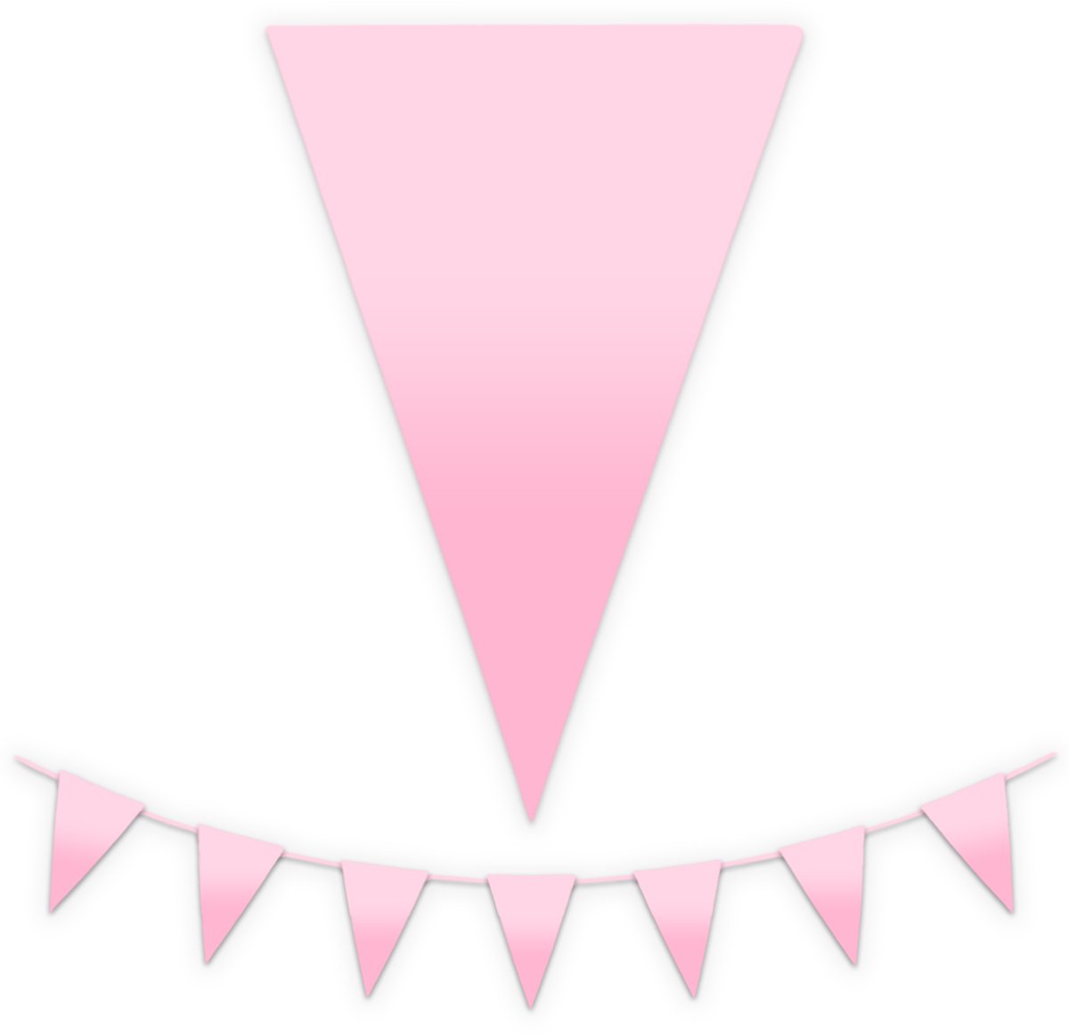 BTH - Slingers - Roze - Slingers Verjaardag - Vlaggenlijn - Verjaardag Versiering - Verjaardag - Vlaggetjes - Decoratie