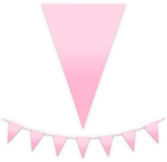 Garland Bunting Rose 10 mètres de sexe Reveal anniversaire intérieur et extérieur