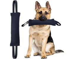 Trekspeelgoed voor honden, stevige kauwkussens van jute, duurzaam en gaan lang mee, geschikt als interactief trainingsmateriaal voor puppy's tot grote honden, set van 2.