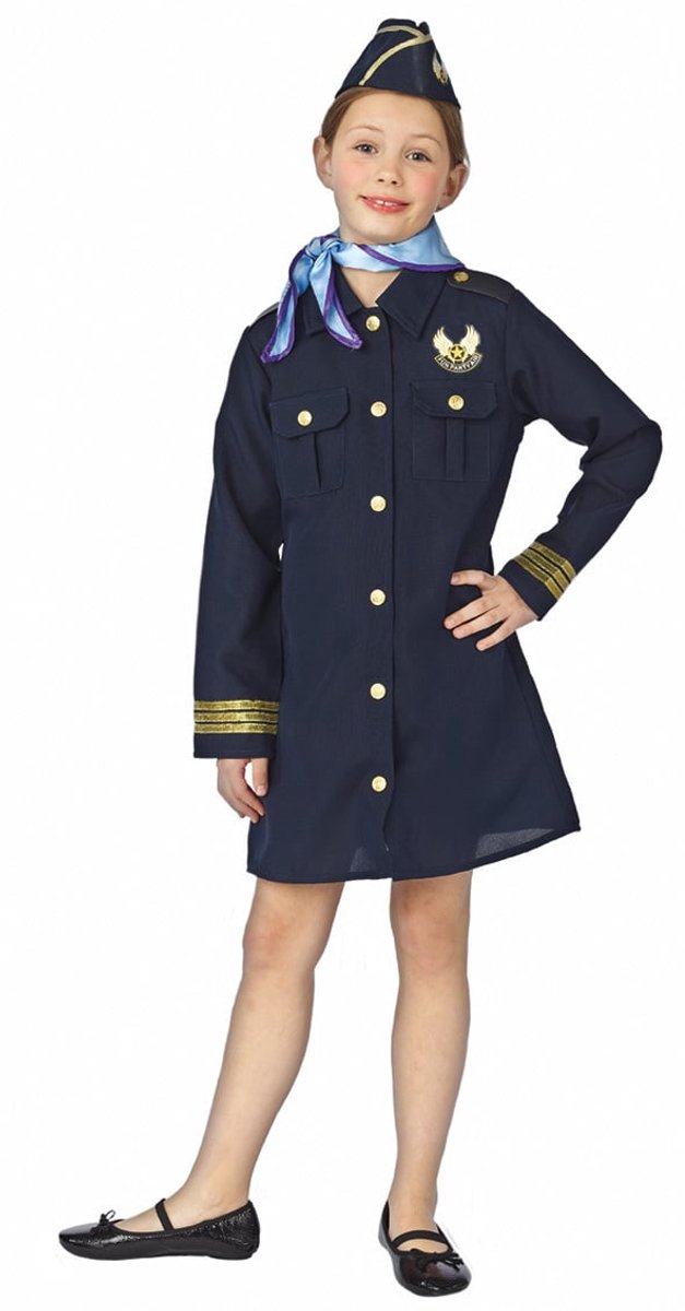 Stewardess kostuum kind - Maat 140