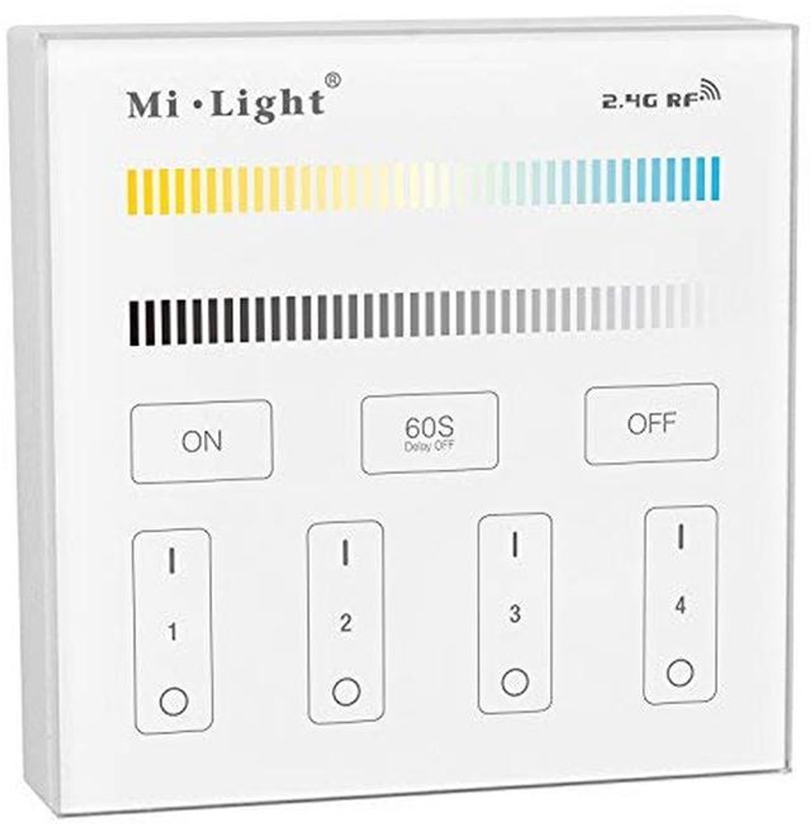 4 Zones CCT Aanpassen Wandmontage Smart Panel Afstandsbediening voor LED Lampen