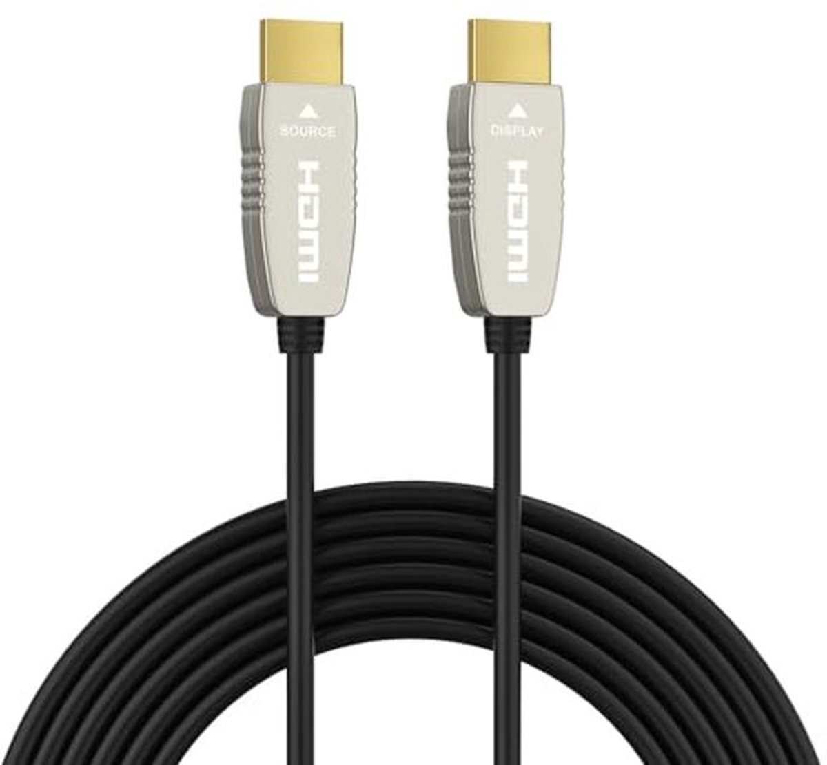 4K Fiber HDMI-kabel 12 meter - Ultradunne Flexibele HDMI Optische Kabel met 18Gbps, HDR10 en Dolby Vision Ondersteuning
