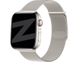 Bandz Milanese loop band geschikt voor Apple Watch (Series 12/11/10), (Ultra 4/3/2/1), (SE 3/2/1), (Series 9/8/7/6/5/4) - 44/45/46/49mm - Milanees bandje met magneetsluiting - sterrenlicht Milanees Apple Watch bandje
