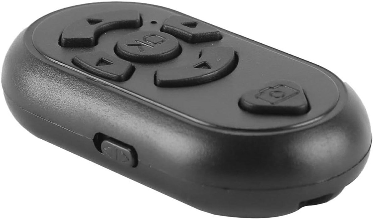Allecto- Bluetooth Afstandsbediening - Handsfree App - Page Turner - USB Oplaadbaar - Camera - Video Opname - Afstandsbediening - Scrollring - Telefoonklikker - Draagbaar Formaat - Zwart