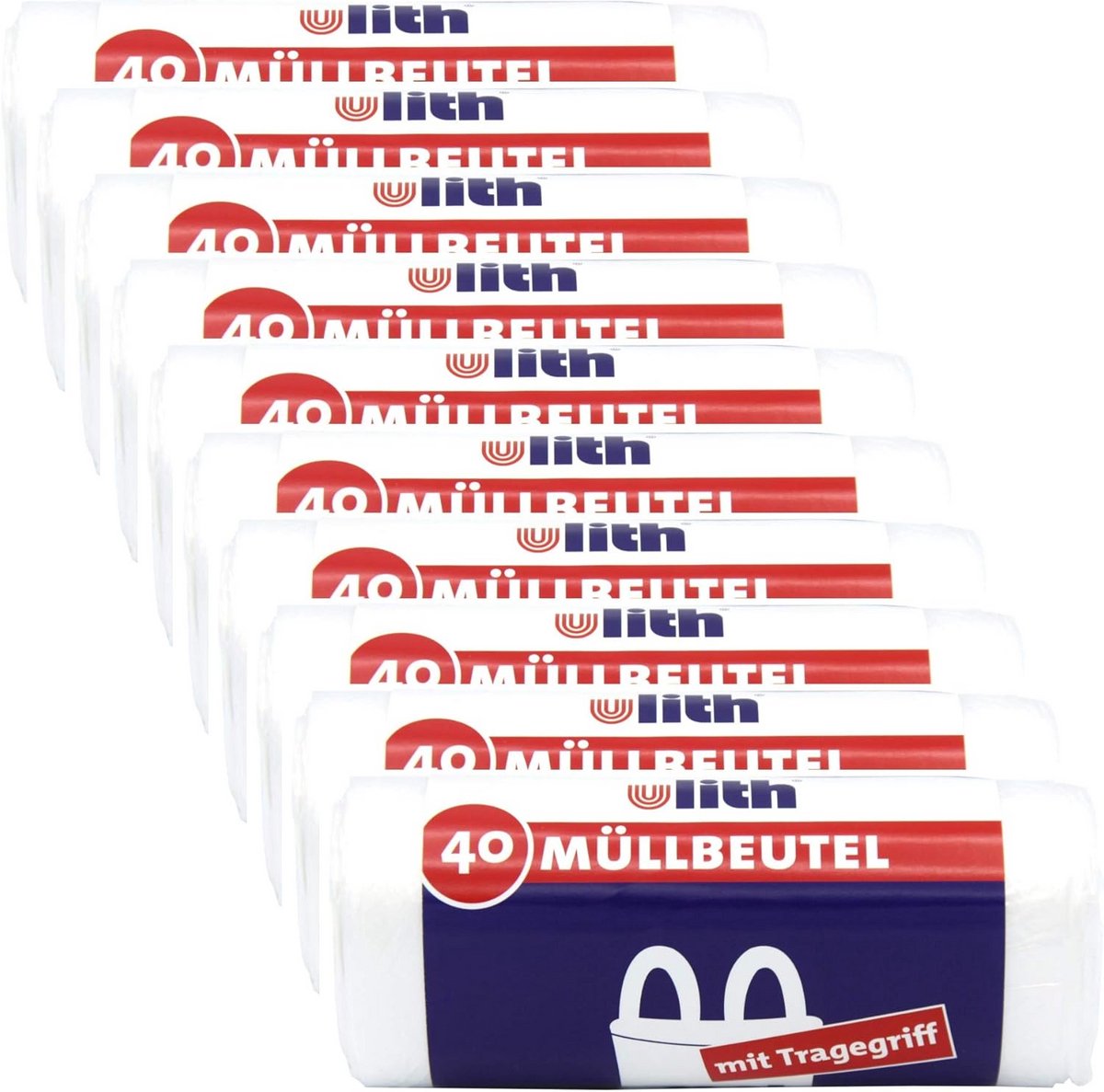 Vuilniszakken 20 Liter met Handvat - Sterk & Transparant - 960 Stuks Totaal