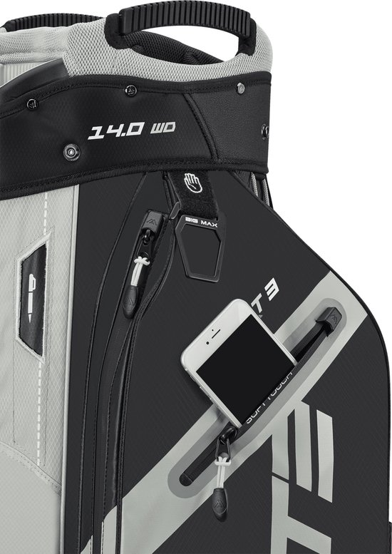 Big Max Dri Lite Sport 3 - Waterwerende Golftas - Cartbag - Zwart Taupe van Merkloos — afbeelding 2