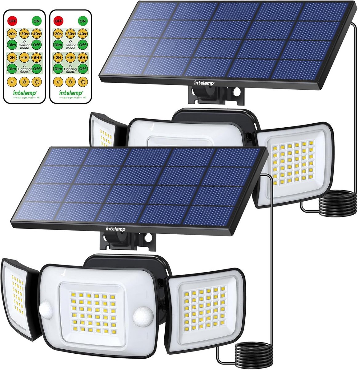 Krachtige LED Buitenlamp op Zonne-energie met Bewegingsmelder en Afstandsbediening