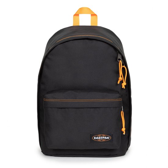 EASTPAK schoolrugzak rugzak met laptopvak Out of Office 27L Kontrast Mango zwart